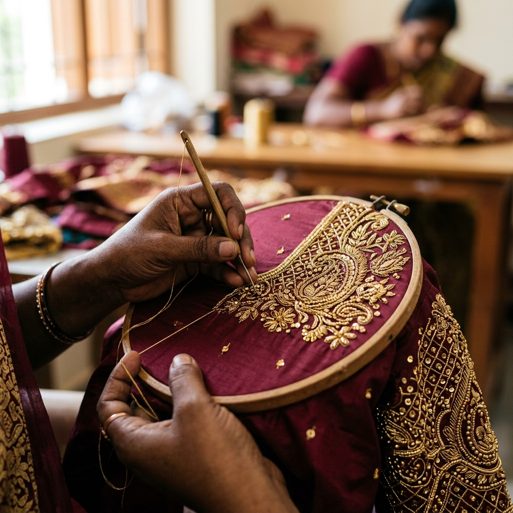 Aari Embroidery Short Course (30 Days)